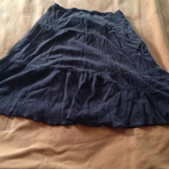 Brown cotton skirt with lining