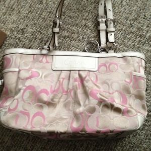 Barely used pink Coach bag