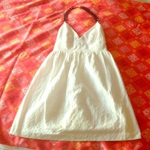 White Milly Halter Style Dress