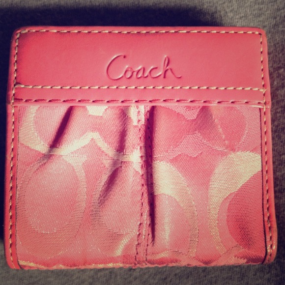 COACH mini wallet.