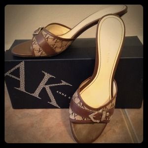 Anne Klein kitten heel sandals