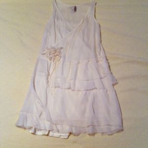 Reduced Price! J Crew ivory chiffon dress size 2