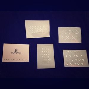 💎Swarovski "Authentic" Set Of 4 Crystal Tattoos