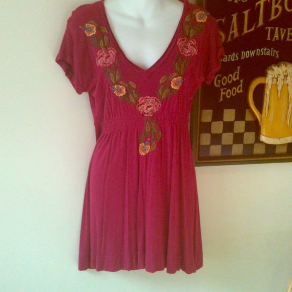 Anthropologie tunic like Johnny Was size S