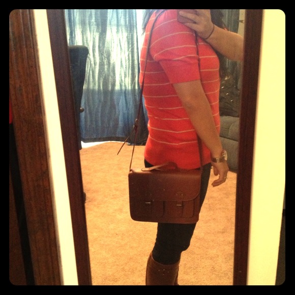 SOLD- H&M brown satchel/crossbody bag - Picture 1 of 3