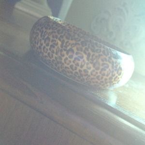 Cheetah wooden cuff!