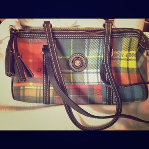 Dooney & Bourke handbag/purse ladybug plaid print