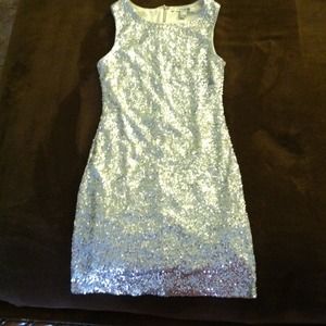 Silver metallic dress