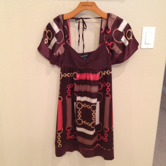 Brown bebe dress