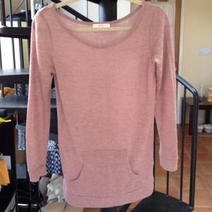 ❌SOLD IN BUNDLE❌ Dark Peach Tunic Sweater Top