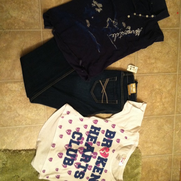 Bundle Aeropostale jeans and one of the shirts