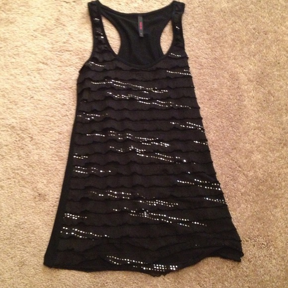 Sparkly racerback tank