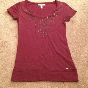 Burgundy aero tee