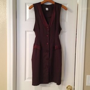 Brown suit dress