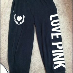 Victoria's Secret pink campus sweats