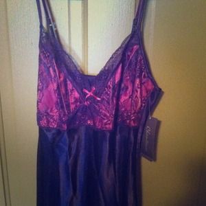 Purple and pink night gown