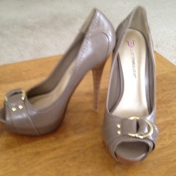 Just Fabulous Peep Toe Heels