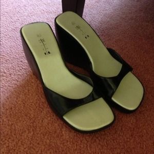 Black sandals that I have worn a few time.