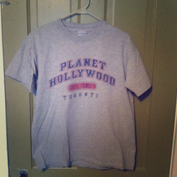 Grey planet Hollywood Toronto tshirt