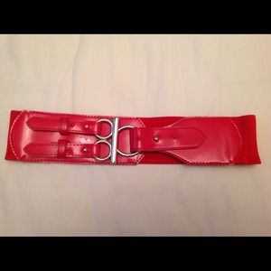 Vibrant Red adjustable belt!