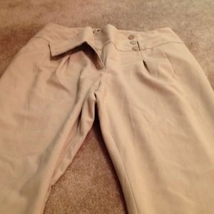 Beige dress pants