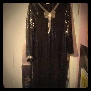 Jazzy Vintage Sequin Glam Dress SMALL