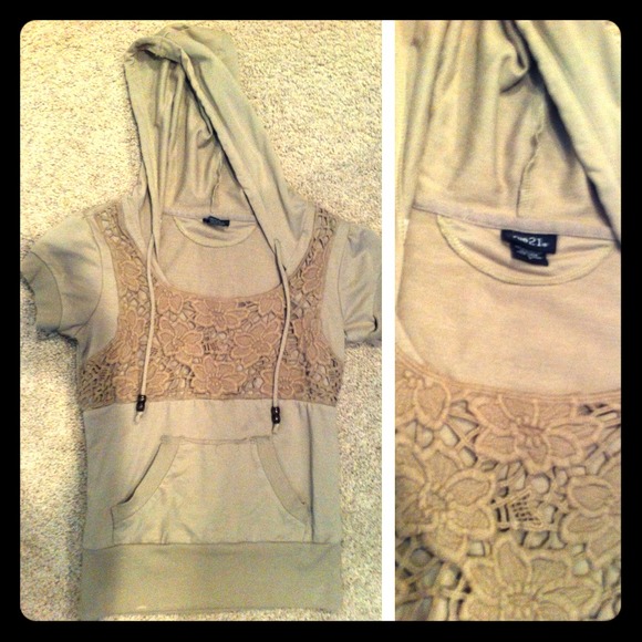 *TRADED* Rue 21 Hoodie with crochet detail