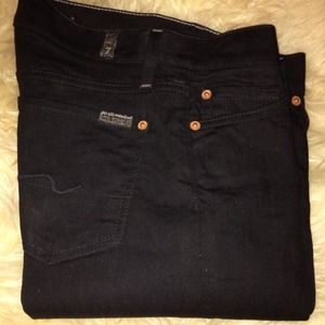 Size 24 7 for all mankind black denim
