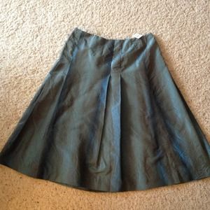 NWT Talbot's iridescent blue silk skirt