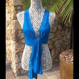 Tops - ✨💫HP✨💫Lace front vest Tops - ✨💫HP✨💫Lace front vest