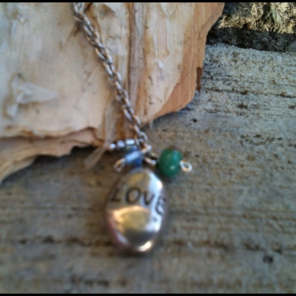 Sterling silver Love or Hope necklace lariat