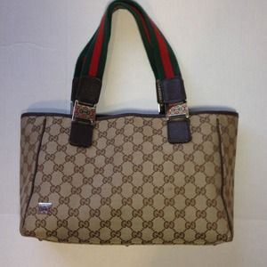 Gucci Vintage canvas tote bag