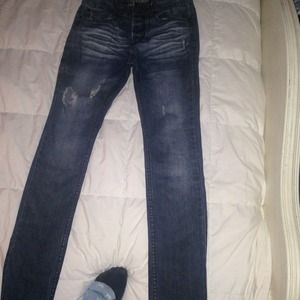 Social collision blue jeans