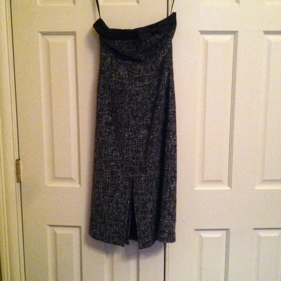 Express strapless twead dress