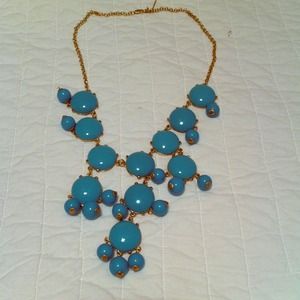 J Crew inspired turquoise bubble necklace
