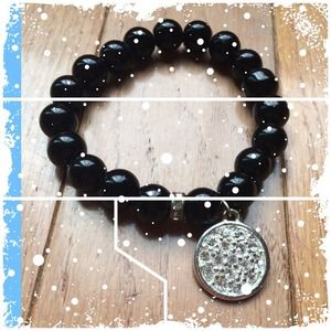 🔅Express black beaded bracelet🔅