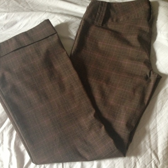 💋TRADED💋   Brown with pink pinstripe pants