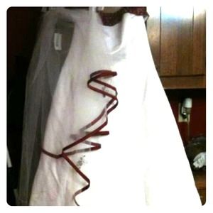 Size 14 wedding dress and veil