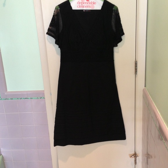 Black lace dress