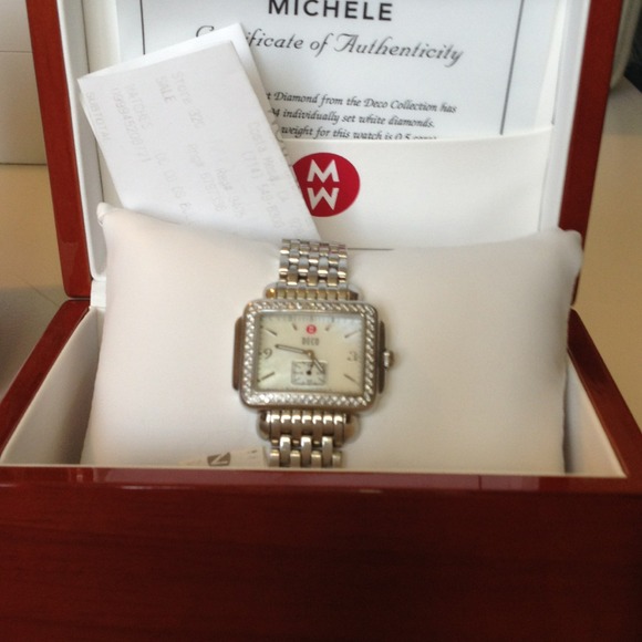 Michele diamond watch