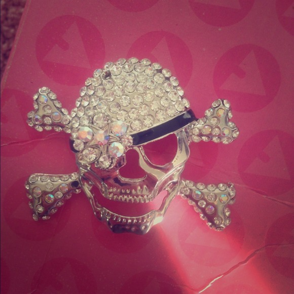 Skull Crossbones brooch