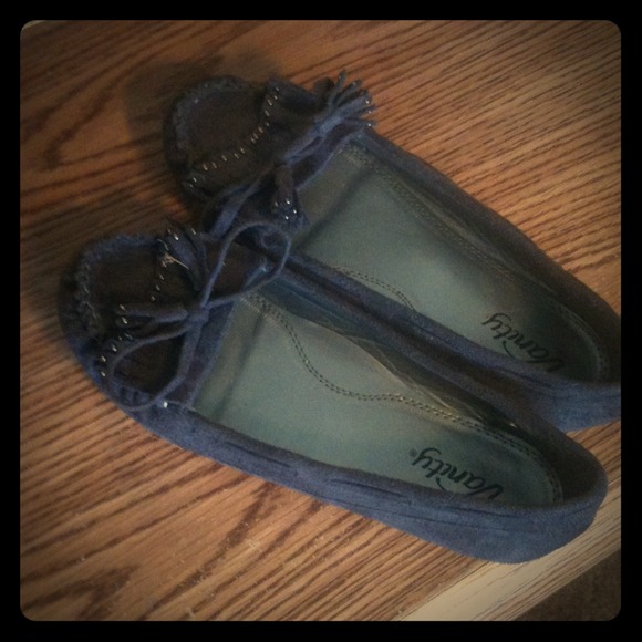 ❤❤Dark grey moccasin flats - Picture 1 of 4