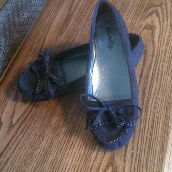 ❤❤Dark grey moccasin flats - Picture 2 of 4