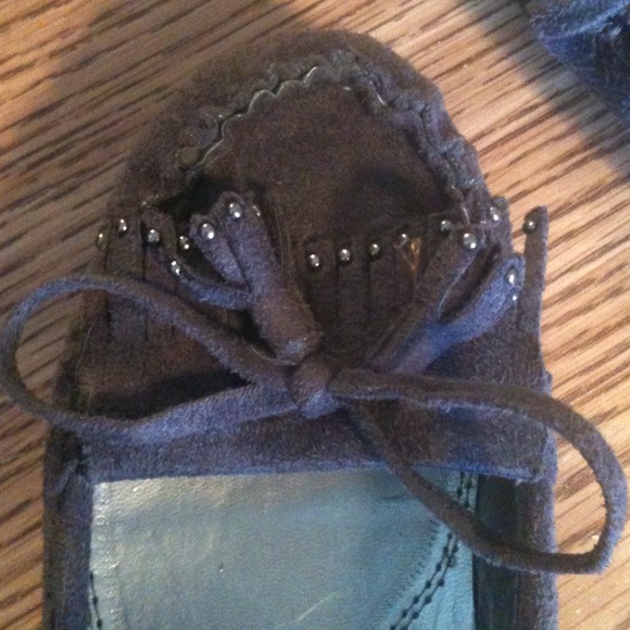 ❤❤Dark grey moccasin flats - Picture 4 of 4