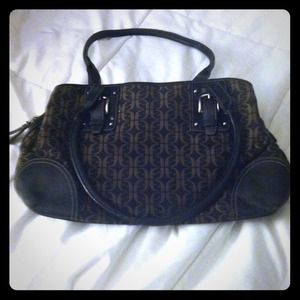 Black and brown Fossil bag