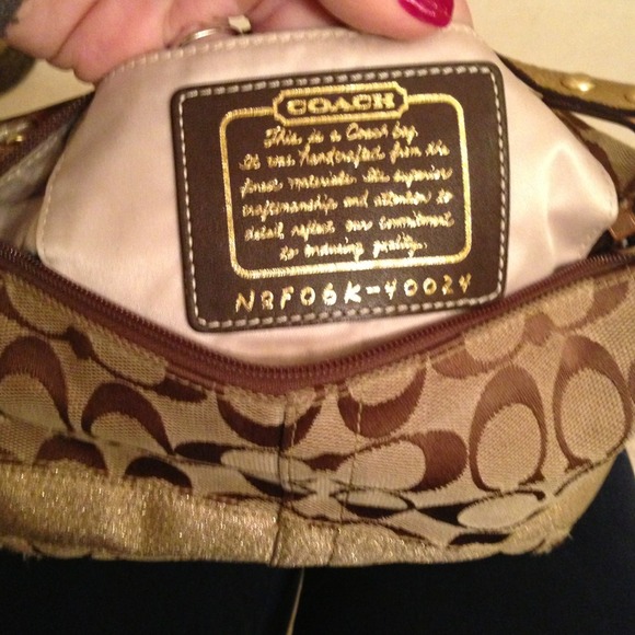 Authentic Coach bag - Gold - Picture 2 of 3