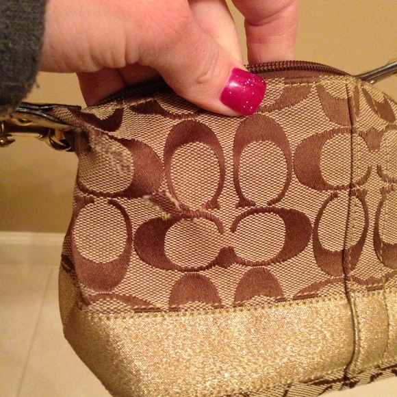Authentic Coach bag - Gold - Picture 3 of 3