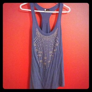 Navy blue racer back tank