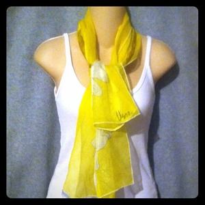 vintage Verasheer yellow scarf