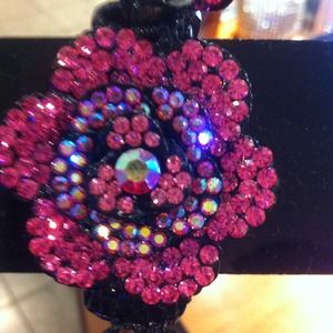 Hand made Swarovski hair clip